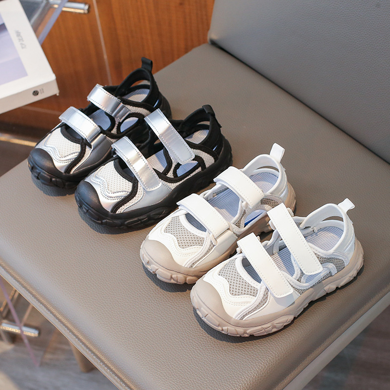 2024 verano antideslizante para niños zapatos de neumáticos antideslizantes para niños sandalias deportivas respirables huecas zapatos de correr casuales para niños