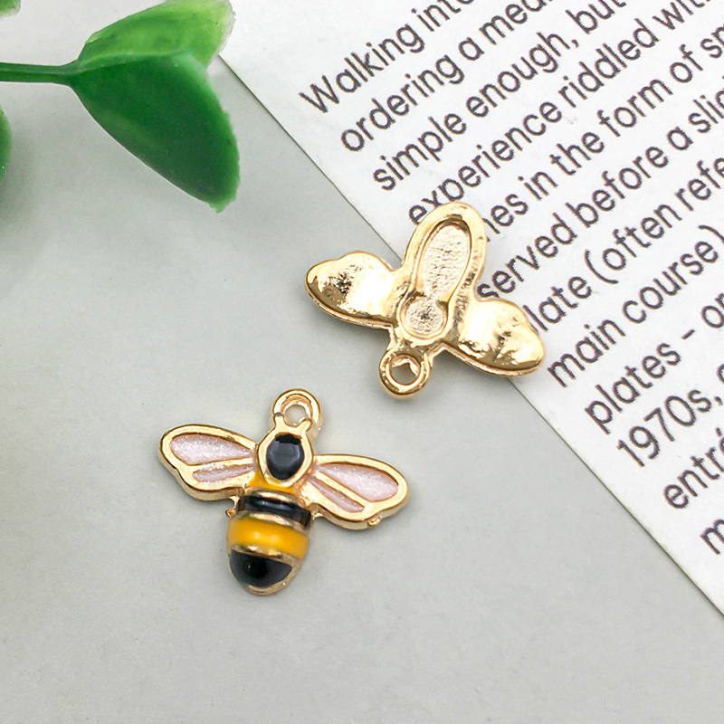 2g Weight Pendant Jewelry Making Type DIY Jewelry Accessories Classification 5 Models, 2 Each, 10/Bag Quantity Alloy Material Bee Pattern Cartoon Style Style Enamel, Enamel Craft Yellow Color 5 Models, 2 Each, 10/Bag Alloy Bee Pendant DIY Jewelry Accessories 无