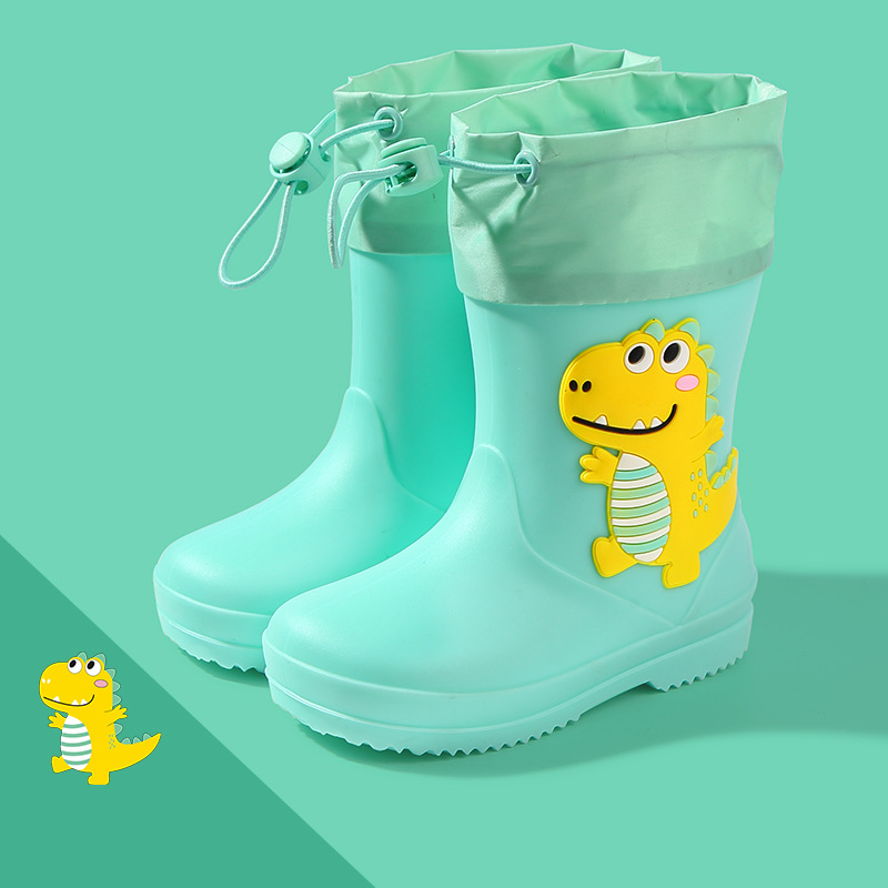 Rain boots, non-slip rain boots for children, waterproof toddler boots, water boots for boys and girls aged 6-12, kindergarten rain boots