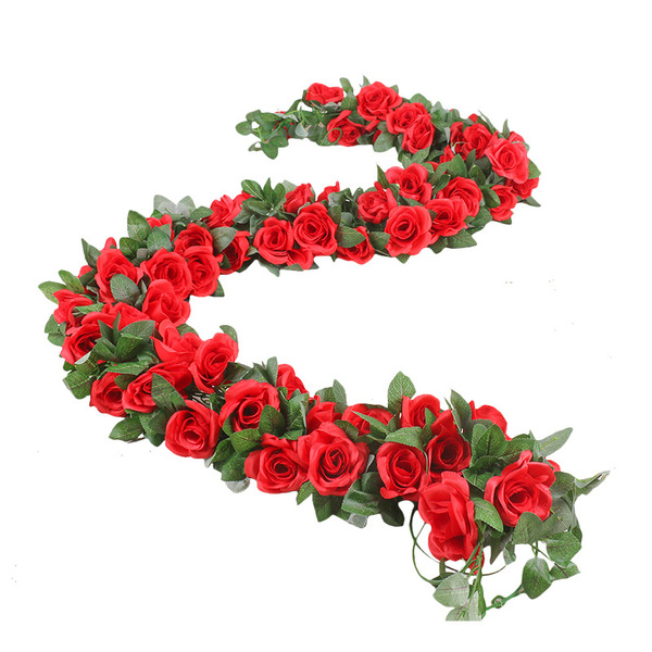 Simulation Rose Vine Wall -mounted Silk Flower 45 heads decorate…