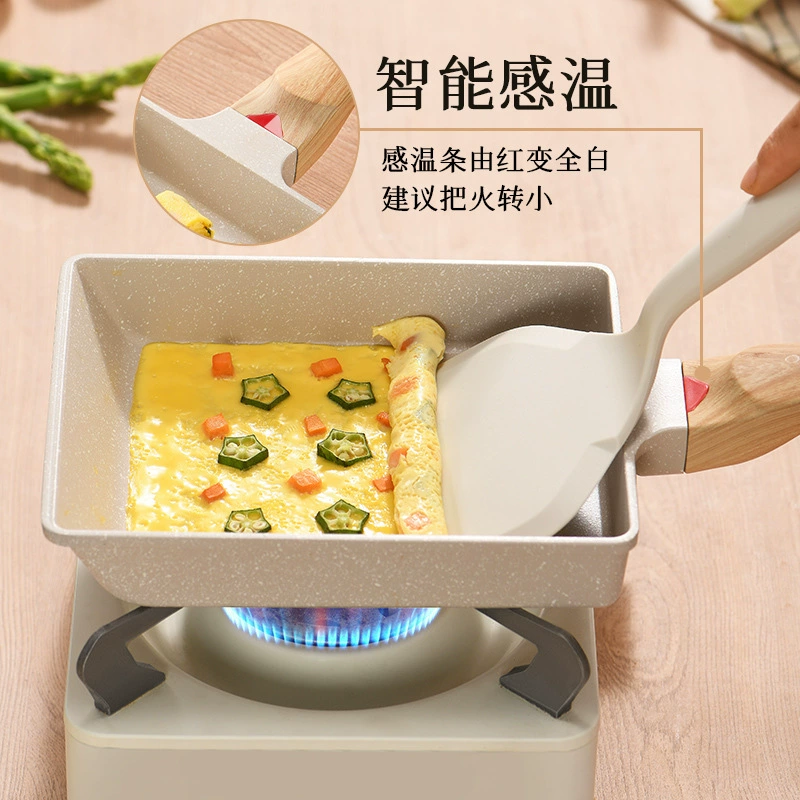 Квадратная сковорода Tamagoyaki Yoko из алюминия 23×17,5×4,5 см для омлета и стейка