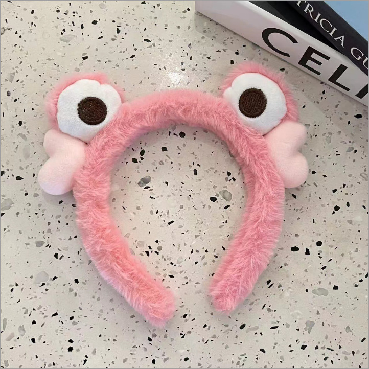 rana de peluche rosa