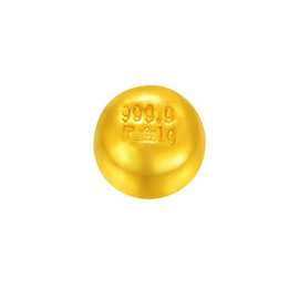 黄金小金豆999足金金豆豆3D硬金实心纯金转运每月攒收藏送瓶子