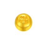 黄金小金豆999足金金豆豆3D硬金实心纯金转运每月攒收藏送瓶子