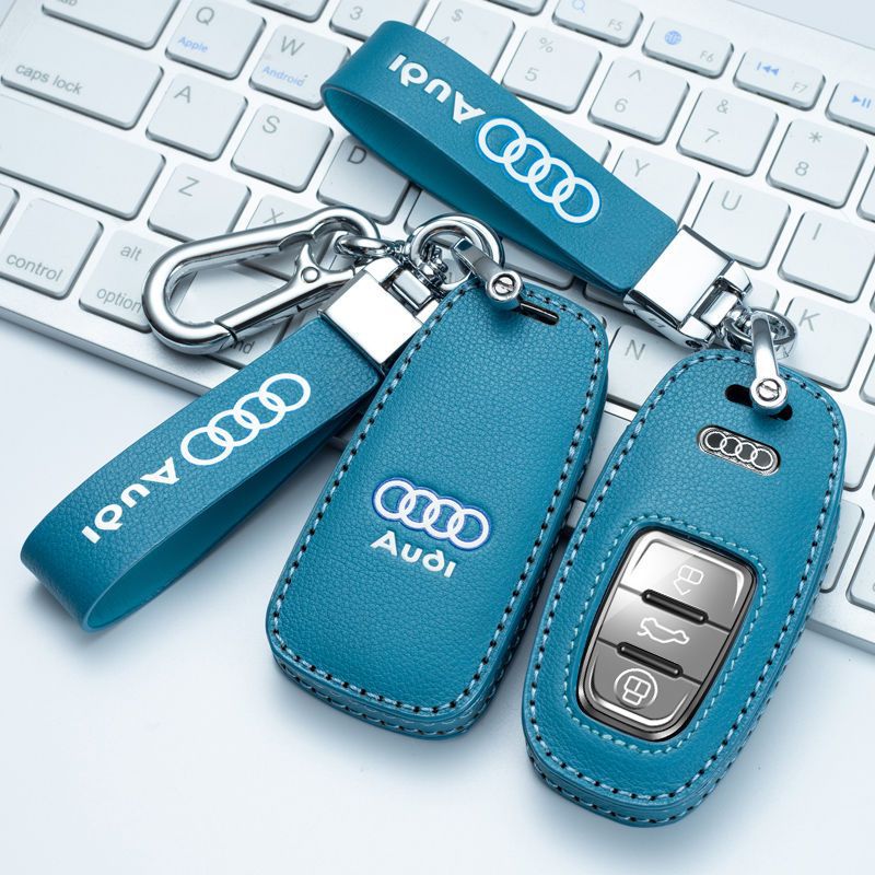20款奥迪钥匙套a4l/a3/q5l/q2l/a6/a7a8真皮q3/q5/q7汽车包扣男女