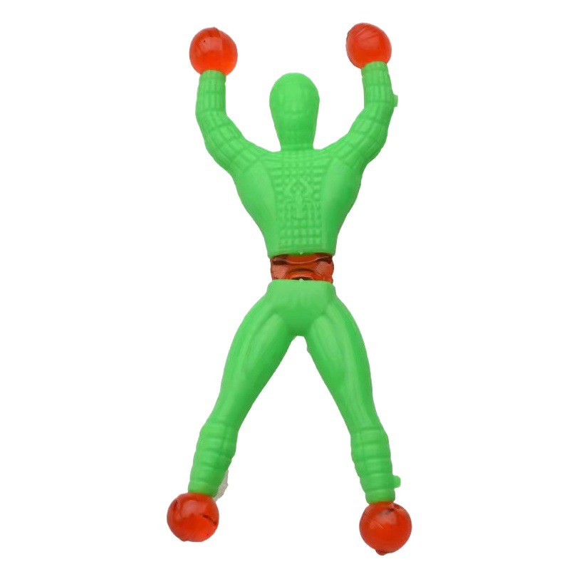 Superman Wall climbing Man múltiples colores Tumbling Wall climbing Spider Man Bebé de juguete escalada de pared hombre araña pegajoso hombre araña escalada de pared
