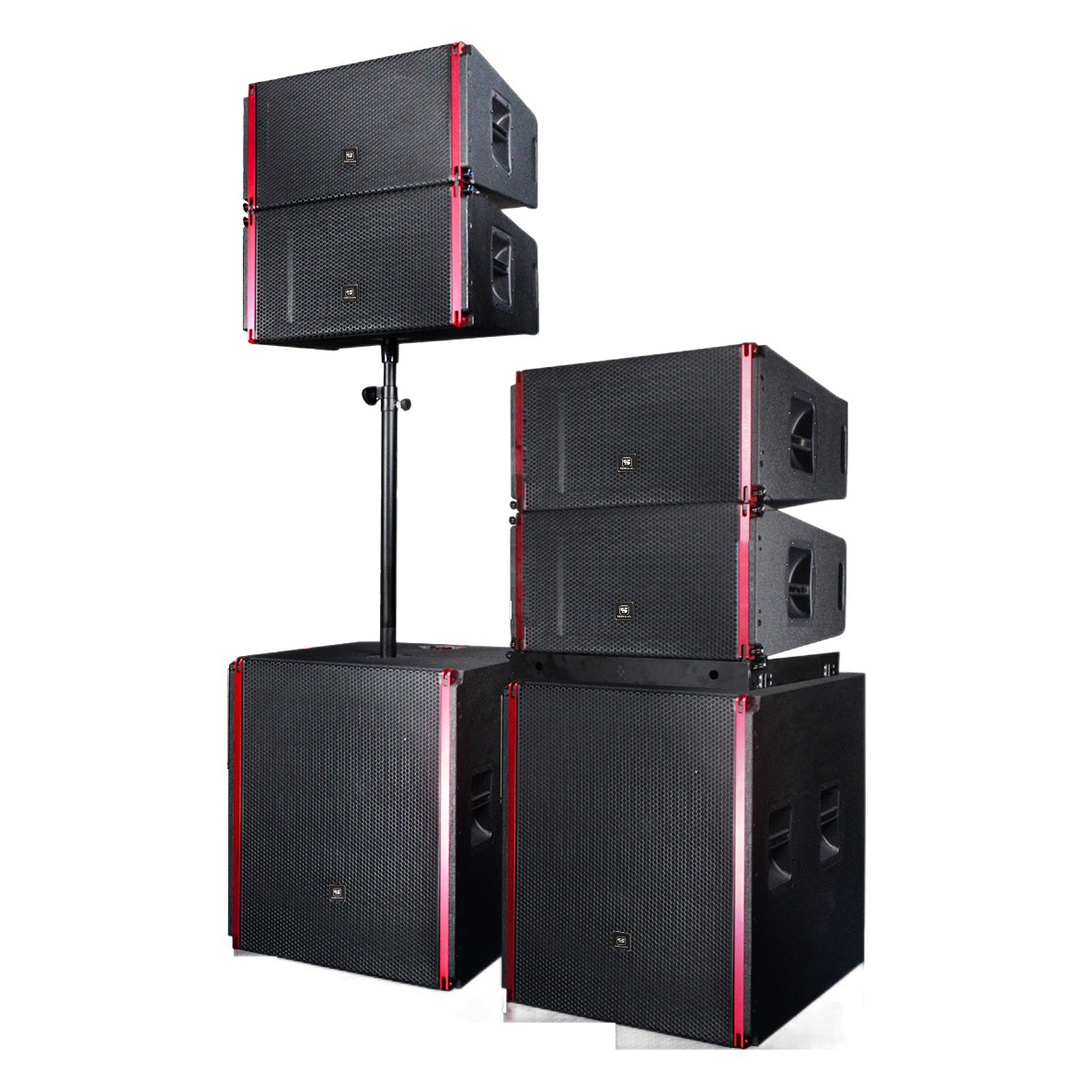 Directo de fábrica 12 pulgadas line array Audio Profesional gran rendimiento al aire libre etapa audio line array altavoz personalización