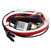 Автомобиль RGB волшебный цвет дневные ходовые огни приложение мобильный телефон Bluetooth управление световая полоса 30 см 45 см 60 см дальнего света полоса