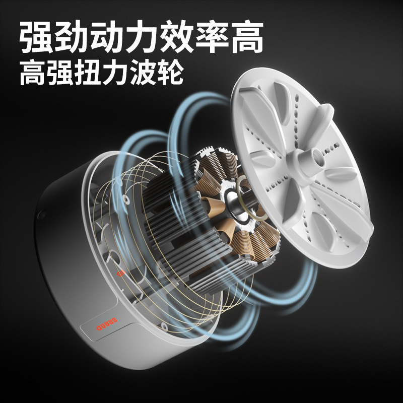 Mini turbina lavadora automática portátil de tres engranajes de control remoto ropa interior del hogar calcetines lavadora