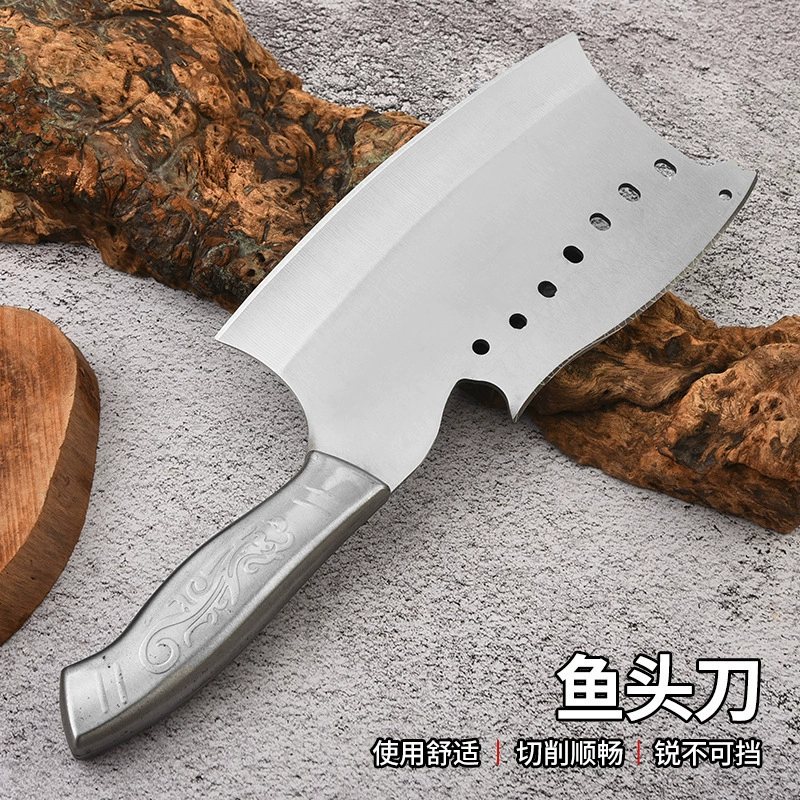 Нож для рыбной головы из нержавеющей стали, коммерческий кухонный нож для измельчения рыбы, острый и прочный кухонный нож для резки овощей, оптовая продажа
