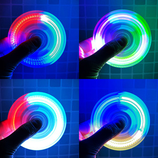 Fingertip gyro luminous toy stall toy wholesale factory children's toys adult decompression square stall