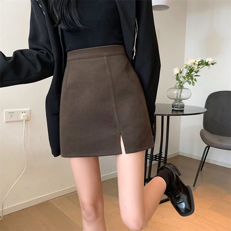 Suede Split Skirt - Style 9
