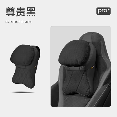and Lumbar Support Car Accessories, Headrest - second-generation-cashmere-pillow-black-one-headrest