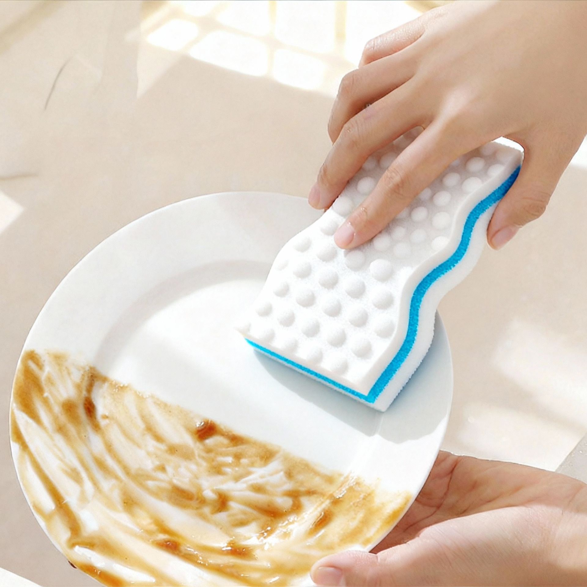 Nano esponja magia limpieza de cocina cepillo de platos artefacto magia limpieza de platos espesar bloque de limpieza doméstico magia limpieza de aceite