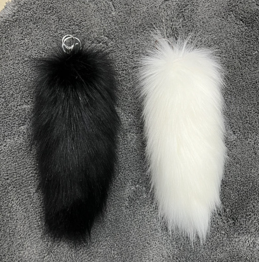 Cross-Border Hot-Selling Imitation Fur Fox Tail Bag Pendant School Bag Imitation Fur Pendant Cartoon Doll Car Key