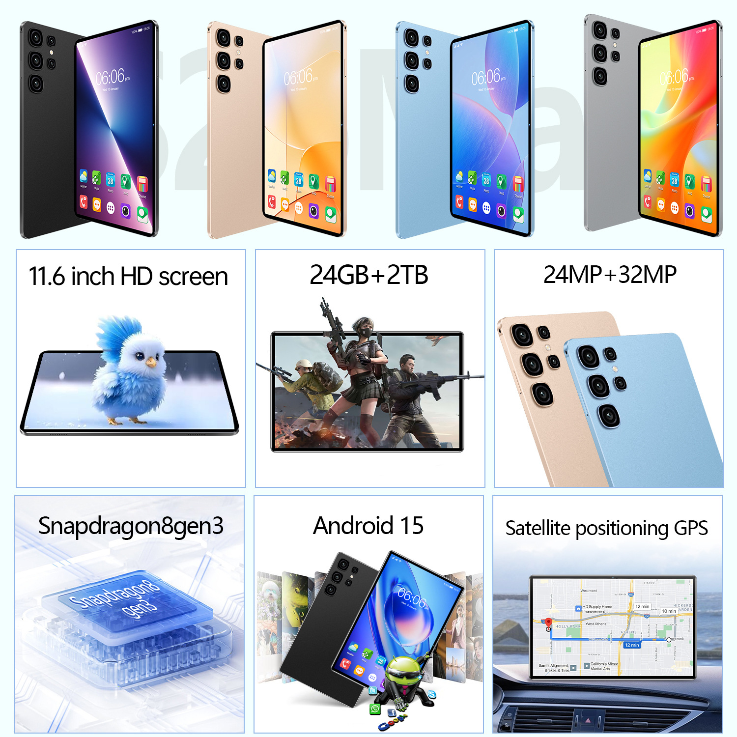 S26Max 10.1 inç sınır ötesi tablet bilgisayar, kart takılabilir, 4G tam ağ erişimi, Android, üretici toptan satış, iş ofisi kullanımı