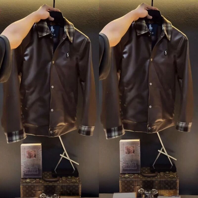 Autumn High-End Versatile Men's Jacket Fashion Advanced Casual Light Luxury Simple New Personality Trendy Top Jacket