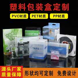 厂家直销透明塑料PVC包装盒pp斜纹雨刷盒子pet折盒礼品包装胶盒