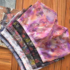 Cross-border bohemian style large size see-through comfortable mesh men's boxer briefs U-shaped bag men's underwear B181