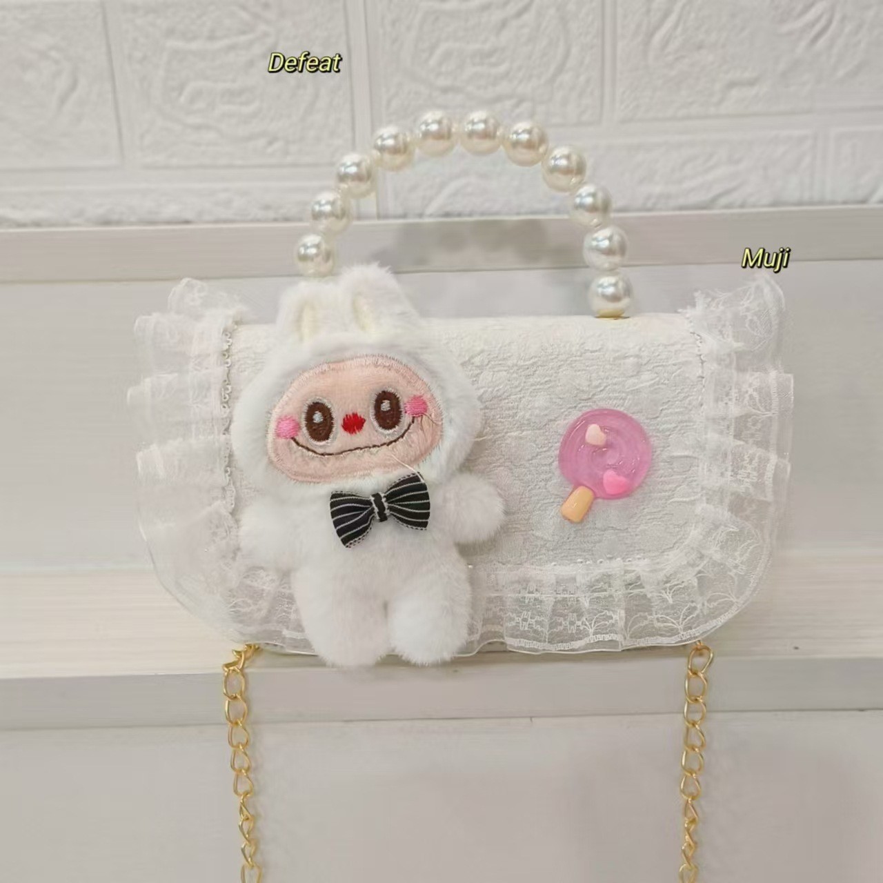 Otoño e invierno nuevos bolsos para niños lindos bolsos de piel de felpa accesorios bolsos de princesa celebridades de Internet bolsos de moda para niñas