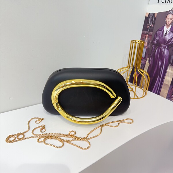 trend classic acrylic small clutch bag