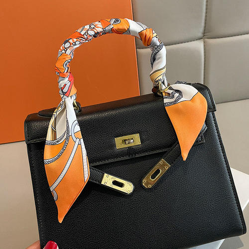 European and American fashion chain retro small silk scarf women's hairband decorative scarf thin long strip streamer spring and autumn small scarf