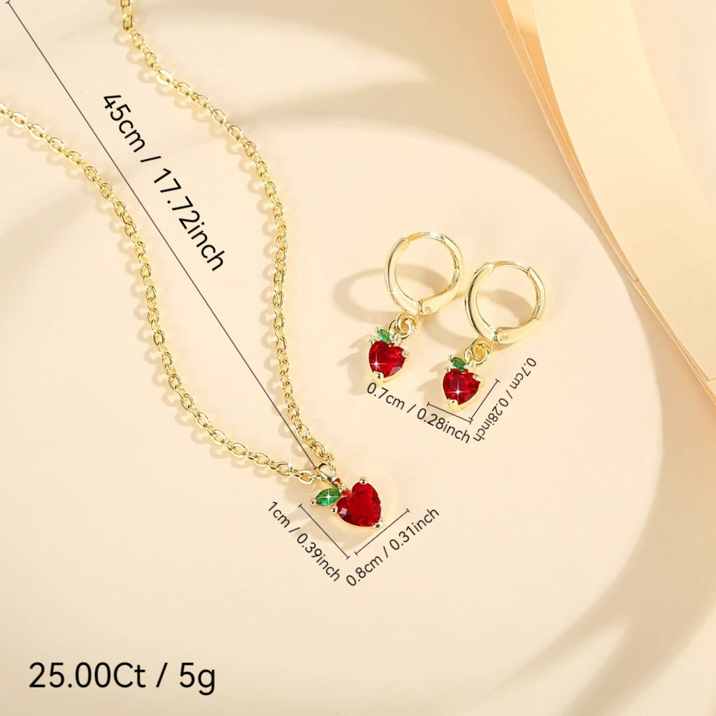 Artículo anteriorModa transfronteriza en forma de corazón pequeño aretes de fruta fresca nicho de diseño de colgante amoroso conjunto de joyas