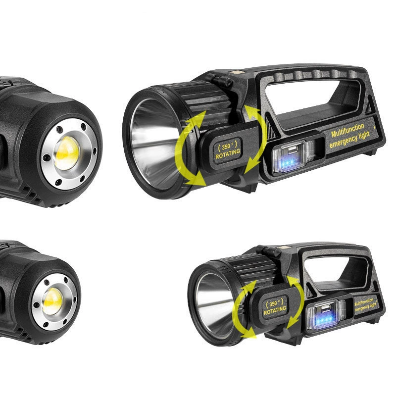 Handheld socket, LED spotlight solar-powered, (Cross-border trading)