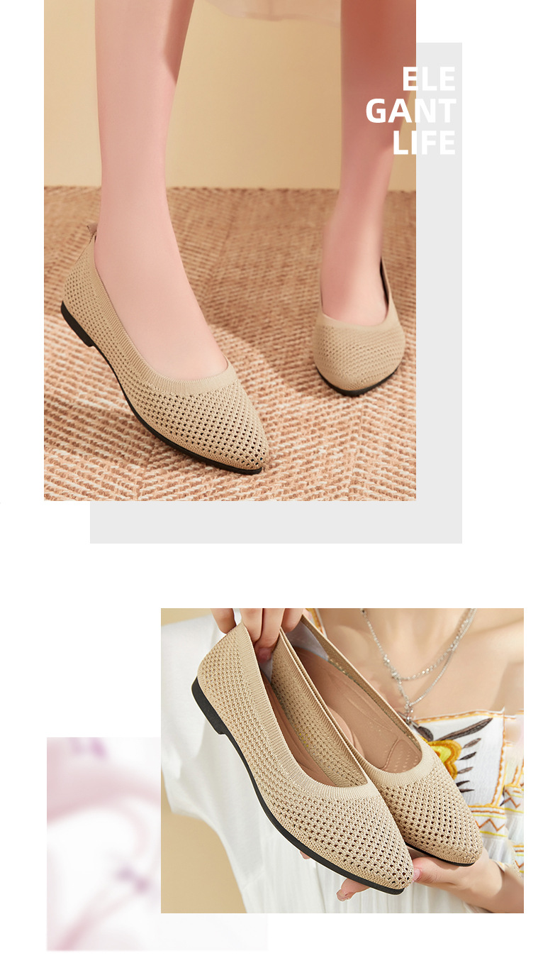 Chaussures décontractées pour femmes, baskets de course à fond souple, antidérapantes, chaussures de travail à bouche peu profonde, plates et respirantes_voghion.com