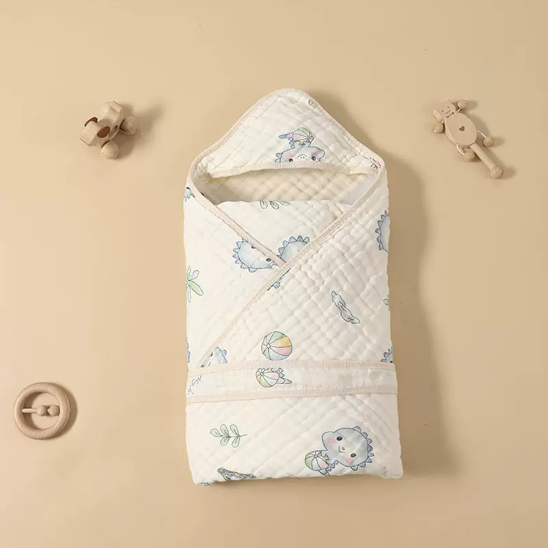 泡泡纱抱被婴儿新生儿宝宝a类纯棉包被襁褓巾婴幼儿用品婴童A类