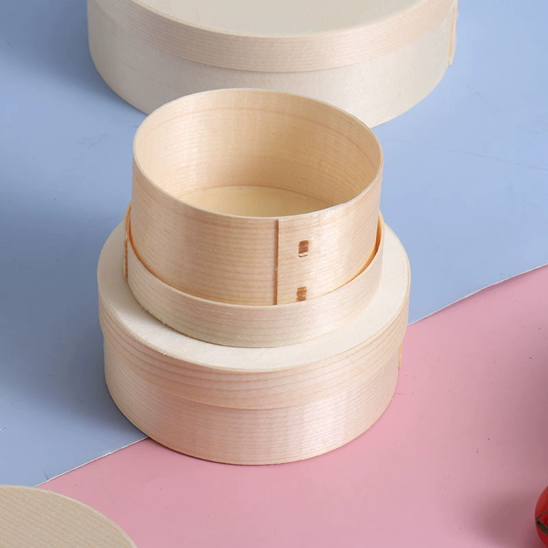 Льготные продажи круглый торт коробка размягченная деревянная коробка подарочная коробка круглая коробка пробки