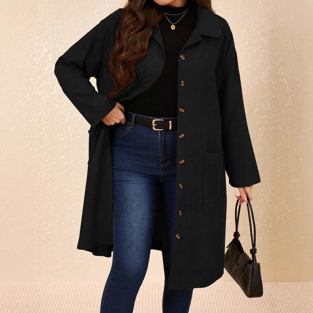 2026 Plus Size Women's Woolen Coat: Fashionable, Stylish, Warm, And Wholesale Outerwear_ecoleips.com