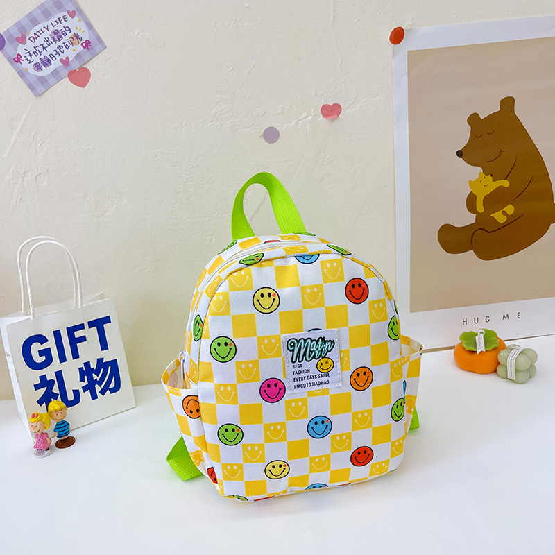 Mochila de color caramelo para niños 2022 nueva mochila de niño casual todo partido niños y niñas lindos mochila anti-Perdida