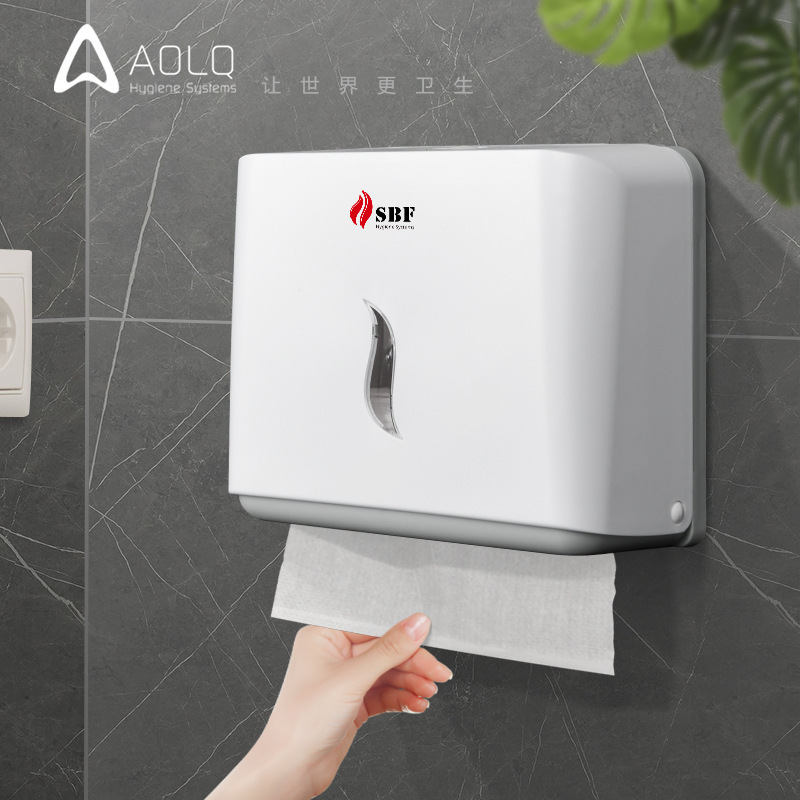 Oliki Toilet Removable Mini Hand Wipe Tissue Box Hotel Wall-hanging Storage Paper Rack Commercial Toilet Paper Box