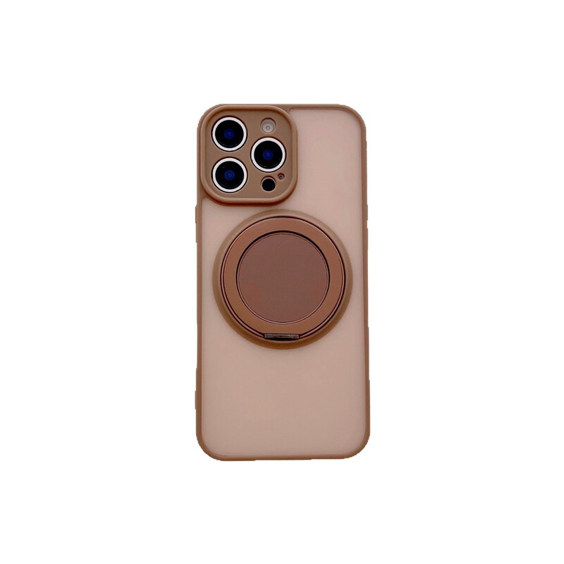 适用iPhone17promax肤感磨砂手机壳旋转磁吸支架苹果16全包保护套|undefined