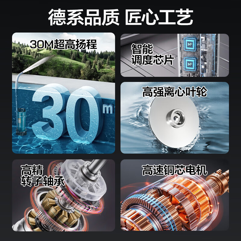 Transfronterizo QDX bomba sumergible serie de bomba de autoaspiración 220v / 110v bomba de bombeo de alta elevación 50 / 60hz bomba de agua pequeña