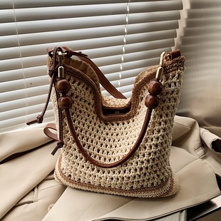 Summer fashionable shoulder bag, brand capacious one-shoulder bag