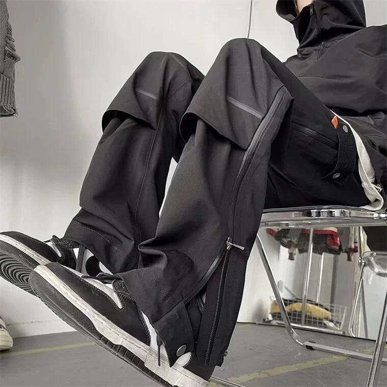 Полуосень designer маленькие путешествия водонепроницаемые брюки для лазания с молнией, американский стиль, тренд сезона