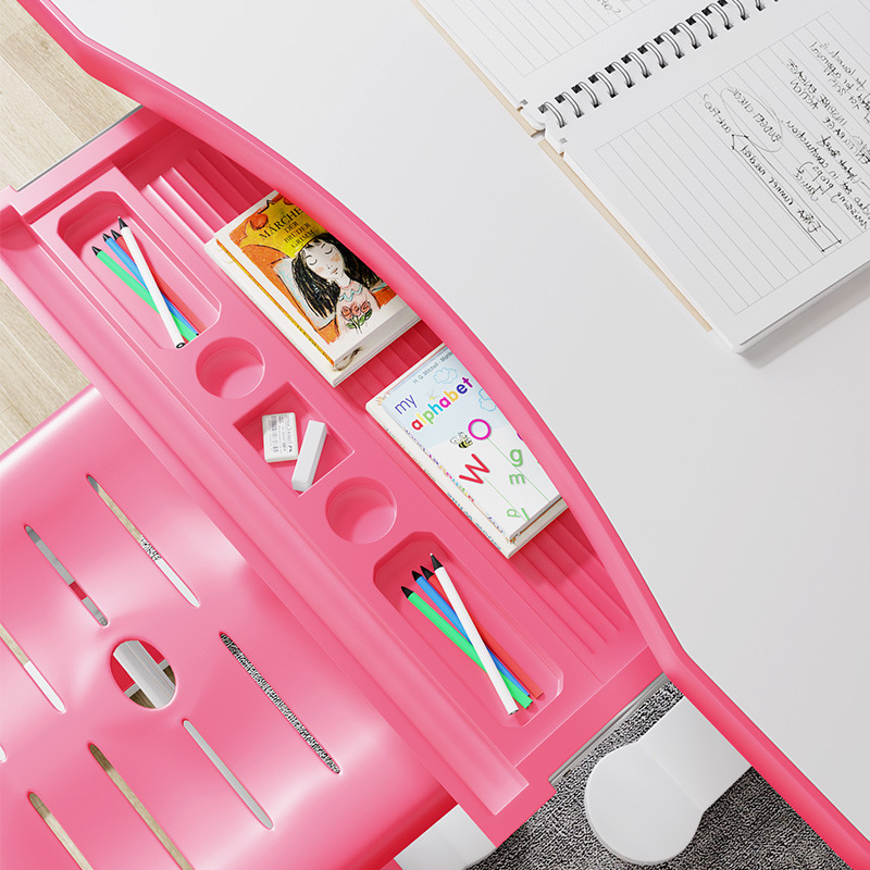 Children's study desk and chair set with adjustable height, suitable for primary and secondary school students, writing desk and chair set, training and tutoring class desk and chair set