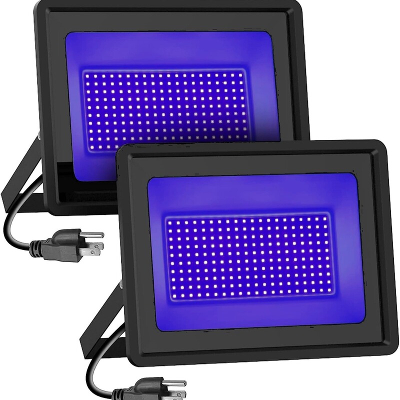 Cross-border Amazon Black Light Purple Light 395nm Fluorescent LED Flood Light UV Curing Flood Light Foot Tile