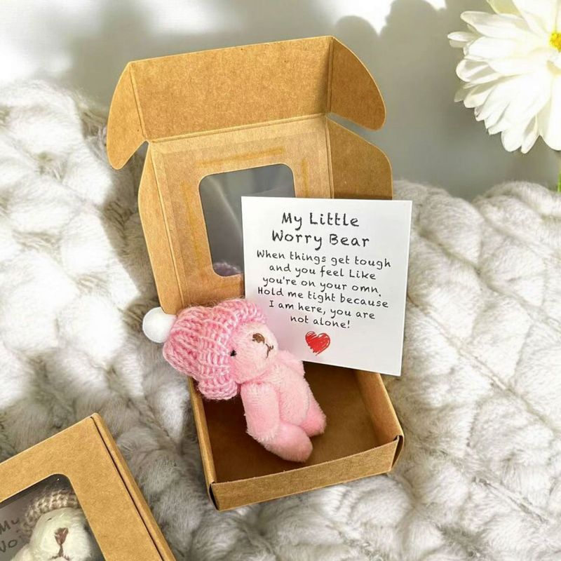 Teddy Bear in a Box ぬいぐるみ ミニベア ミニポケットハグベア、アマゾンクロスボーダー|undefined