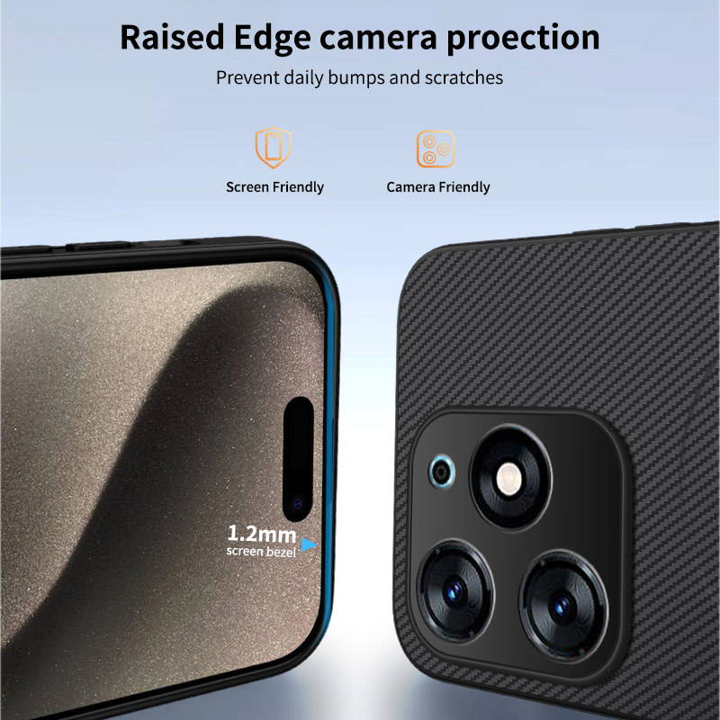 INFINIX HOT60PRO+ 携帯電話ケースに適した新しいカーボンファイバーパターン POVA 7ultra 磁気吸引ケース|undefined