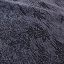 高档秋冬雪尼尔暗花提花面料枫叶树叶暗纹西装外套手包男装女装布