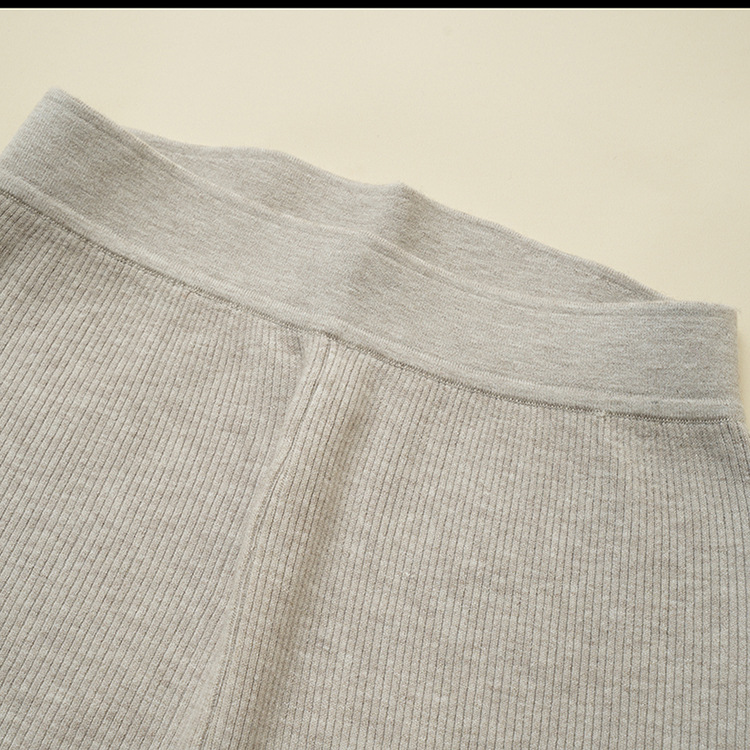 Quần len cashmere nam lưng cao dày ấm — Màu xám đậm của nam giới chi tiết 19