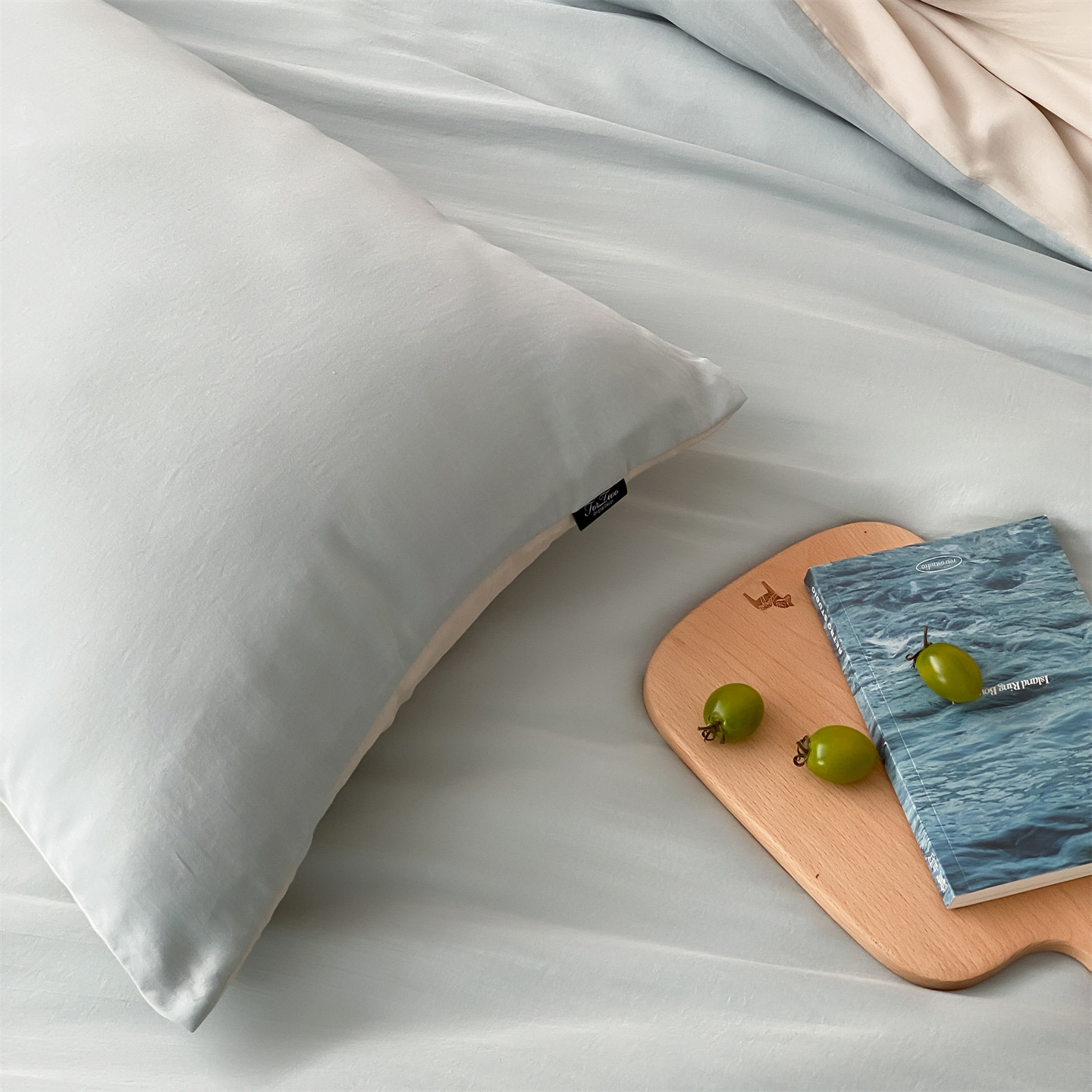 Parure de lit 4 pièces en tencel lenzing élégante soyeuse et fraîche_voghion.com
