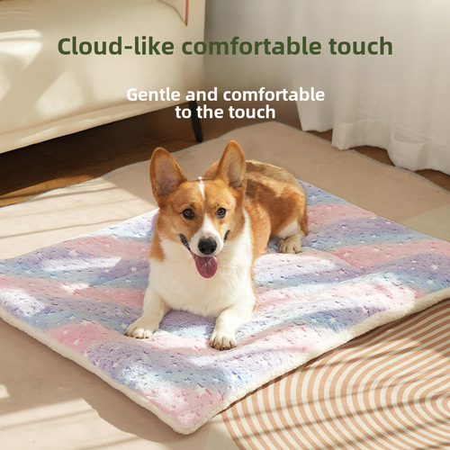 Cross-border Autumn/Winter Pet Cotton Pads and Beds with Thick Padding for Cats and Dogs, Pet Blankets and Quilts, Wholesale