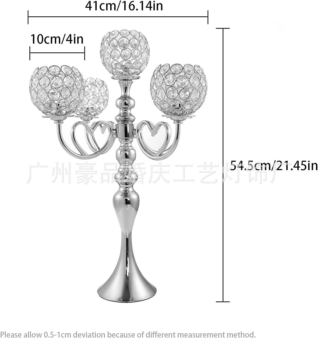 Nuevos apoyos de la boda plomo 5-cabeza candelabro creativo estilo europeo Luz Decoración de lujo hogar romántico decorativo decoración de la vela