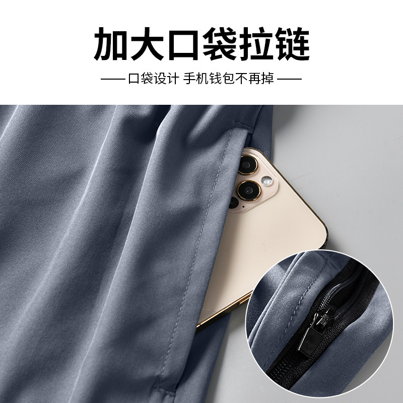 Correr pantalones cortos de maratón de hombre, atletismo, deportes, gimnasio, entrenamiento de hielo de verano, secado rápido