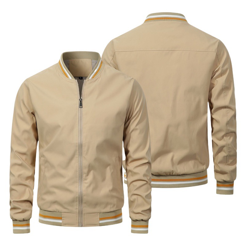 Chaqueta de los hombres de moda de otoño e invierno Nueva chaqueta casual europea y americana de moda abrigo de moda chaqueta de los hombres delgada chaqueta al por mayor