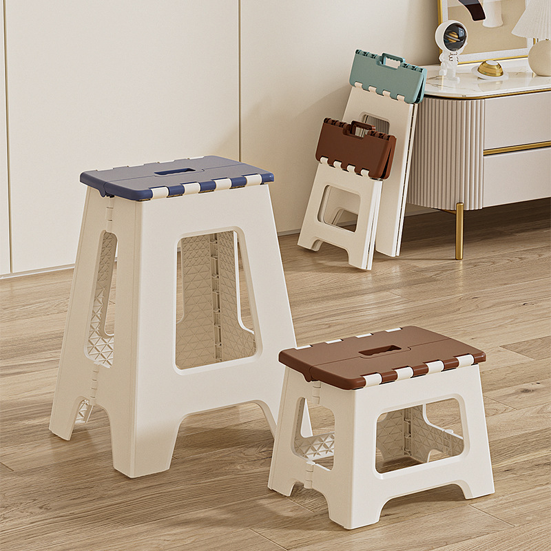 Taburete plegable casero silla de cabina pesca al aire libre camping plástico portátil plegable pequeño banco mayorista